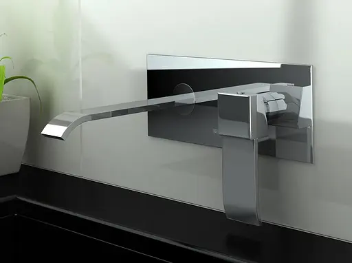 Смеситель для умывальника Kohlman Axis chrome + BOX скрытого монтажа QW188N Хром - фото 2