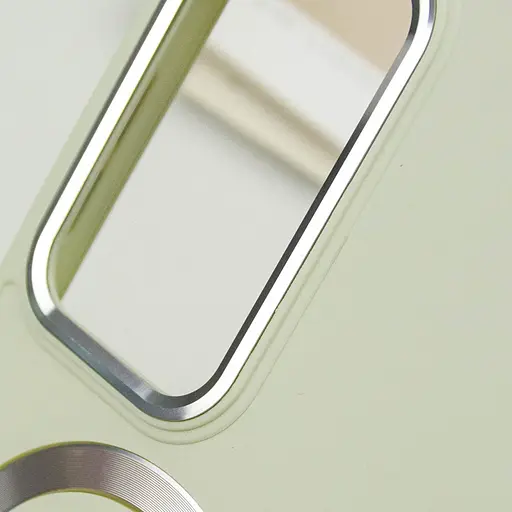 TPU чехол Epik Bonbon Metal Style with MagSafe для Samsung Galaxy S24 Ultra Белый / White - фото 6