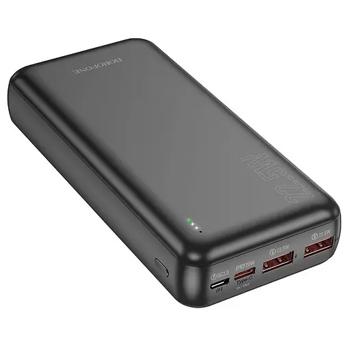 Портативний ЗП Power Bank Borofone BJ38A 22.5W+PD20W 20000 mAh Black - фото 3