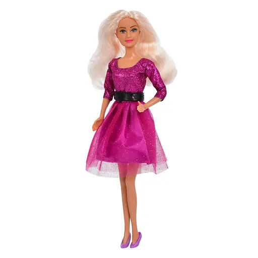 Дитяча лялька Вечірня красуня Defa 8226 Violet гребінець - фото 2