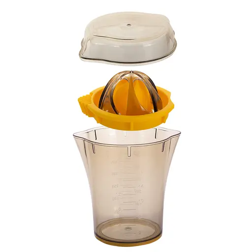 Соковыжималка ручная для цитрусовых и гранатов 600 мл со стаканчиком, Kamille Желтый 87013 - фото 3