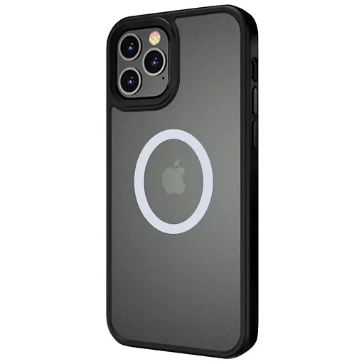 Чехол Epik TPU+PC Metal Buttons with MagSafe для Apple iPhone 12 Pro Max 6.7 Черный - фото 2