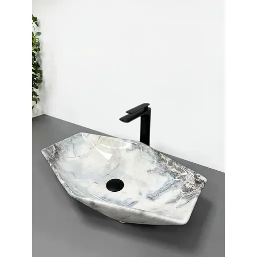 Умивальник VBI Venezia S granit gloss накладний VBI-012402, Мармур - фото 1