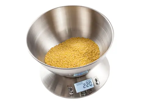 Ваги кухонні з таймером з чашею металеві Adler AD 3134 - фото 3