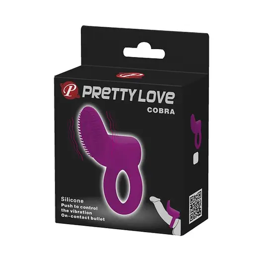 Эрекционное кольцо Pretty Love Cobra Penis Ring 7.6 см фиолетовый - фото 8