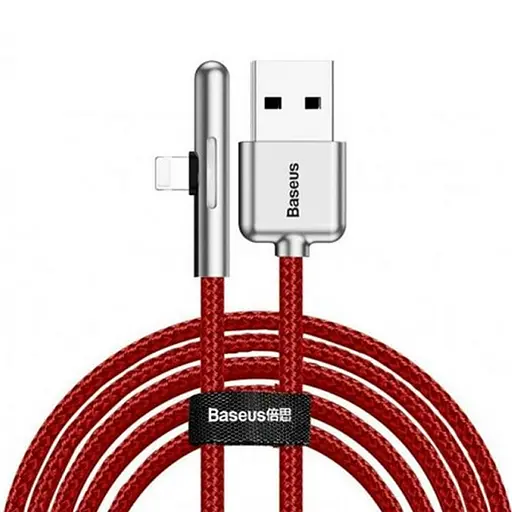 Кабель Baseus Iridescent Lamp HW Flash USB 3.1 AM - Lightning M 2 метри CAL7C -B09 90 градусів штекер