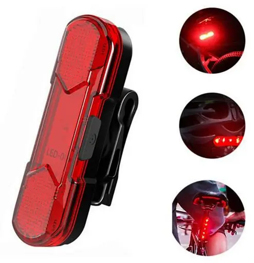 Вело набір фара передня та задня Hua Yu HY027 велосипедні ліхтарі габаритні мігалка стоп 1XPG 5SMD Micro-USB - фото 2