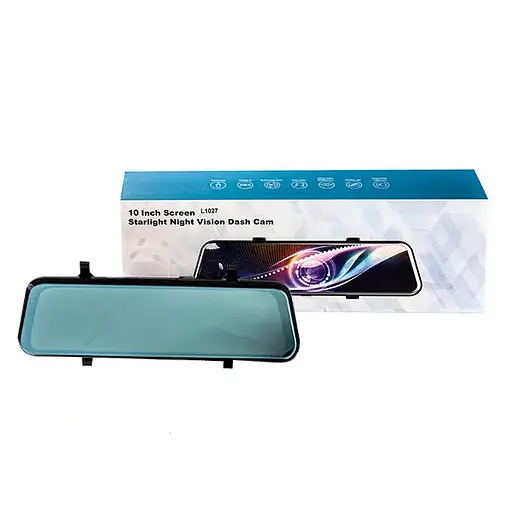 Зеркало с видеорегистратором L1027 10'' (2 камеры) touch AHD