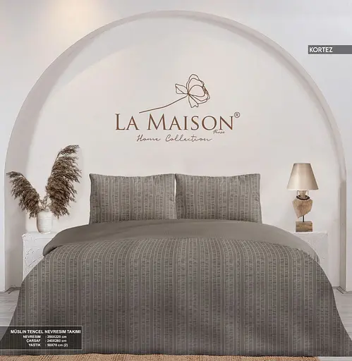 Постільна білизна Korte Kahve Муслін+Тенсел La Maison pbe0051994 - фото 2