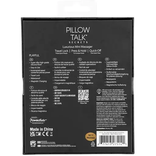 Вібратор Pillow Talk Secrets Playful Clitoral Vibrator Blue - фото 7