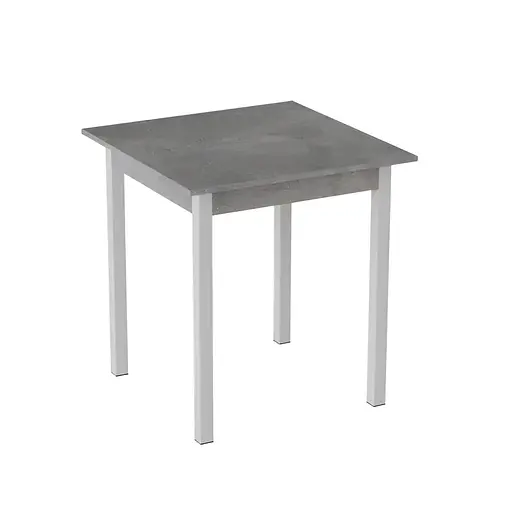 Стіл кухонний Ferrum-decor Дієго 75x70x70 Білий ДСП Бетон 16мм (FRD-105573)