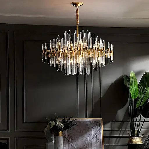 Люстра-репліка Alinar Crystal на 20 ламп (діаметр 100 см) | Арт. MJ139/20 GD | Line F - фото 1