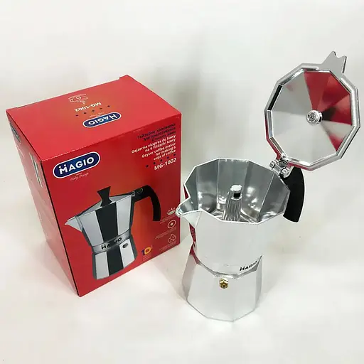 Гейзерная кофеварка Magio MG-1002, 300 мл (на 6 чашек) 88106 - фото 9