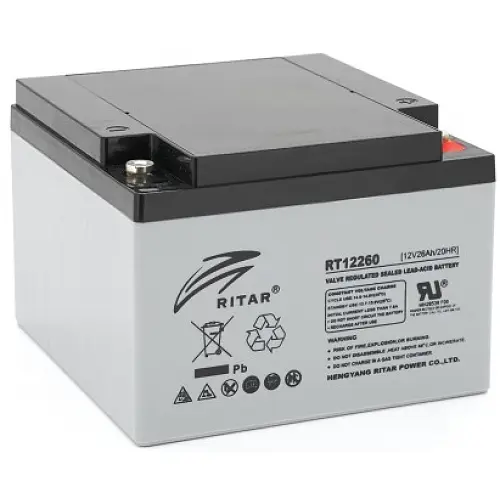 Акумулятор Ritar AGM RT12260, Gray Case, 12V 26.0Ah