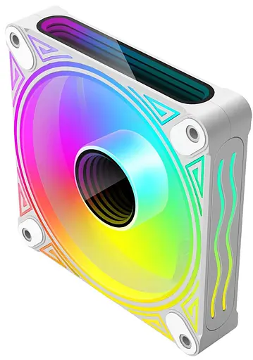 Вентилятор Coolmoon 120мм CM-DM1-W Reverse (CM-DM1-W-R) White - фото 5