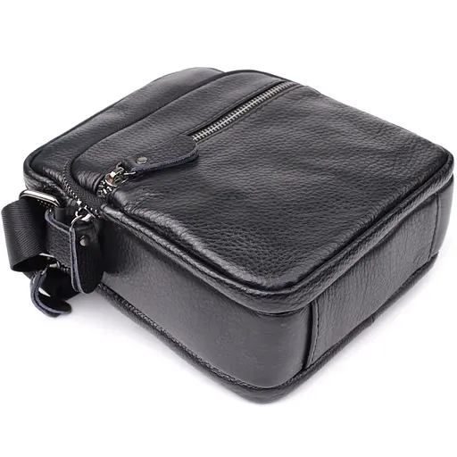 Мужская сумка на плечо из натуральной кожи Vintage 17х21х8 см sum0027511 - фото 5