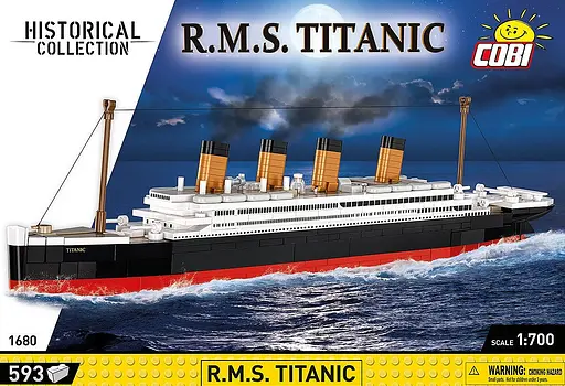 Конструктор COBI R.M.S. Titanic 1:700 (593 деталі) — Колекційна модель Титаніка 1680 - фото 4