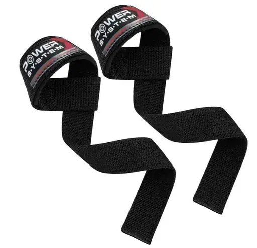 Лямки для тяги Power System PS-3400 Power Straps Black/Red (PS-3400_Bl/Red) - фото 1
