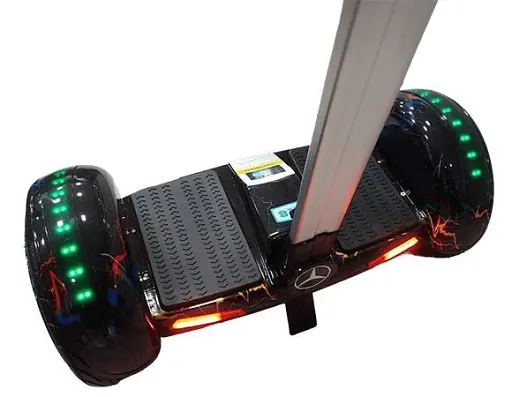 Гироскутер-сигвей с ручкой Smart Balance A8 Premium 10.5" Черный с молниями - фото 3