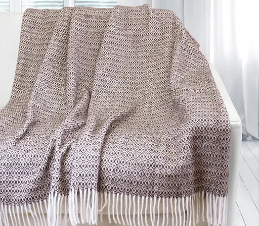 Плед вовняний Vladi Dolce Vita / Неаполь 170х210 коричневий - фото 1