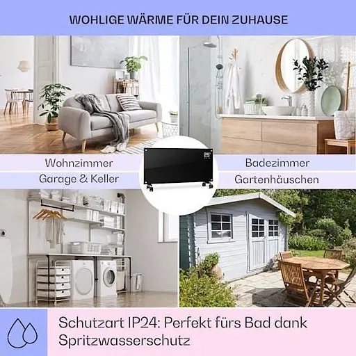 Конвекторний обігрівач Klarstein Bornholm ECO 2000 Вт чорний (10030918)  - фото 4