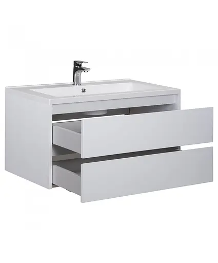 Тумба Мойдодир Marko 100-A з умивальником Cosmopolitan 100 Білий - фото 7