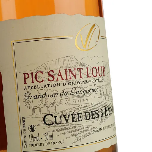 Вино Cuvee des 3 Ermites Rose AOP Pic Saint Loup, рожеве, сухе, 0,75 л - фото 5