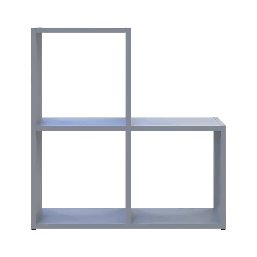 Стеллаж Doros Степь 2х2 Серый открытый 69х28.8х71.4 (41516177) - фото 4
