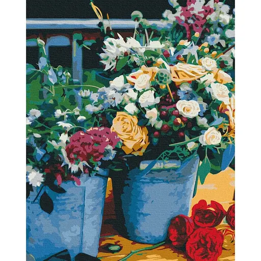 Картина по номерам Радость флориста Brushme 40x50 см разноцветная 000277033