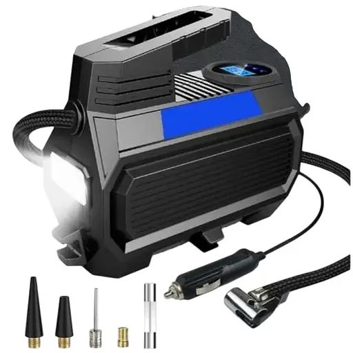 Портативний повітряний компресор 12 В з ручкою світлодіодна лампа
