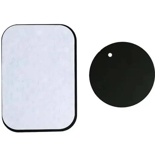 Набір металевих пластин для магнітних тримачів (кругла/прямокутна) 2 шт. - фото 1