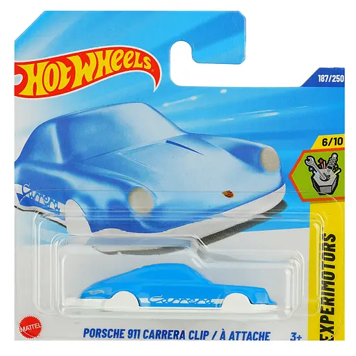 Базова машинка Hot Wheels Experimotors  Porsche 911 Carrera Clip / A Attache блакитна (5785) JBC11-N521         