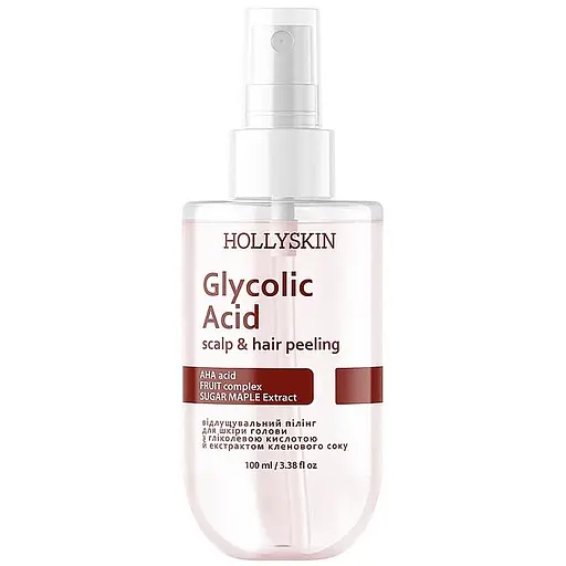 Отшелушивающий гель для очищения тела Hollyskin Glycolic Acid с гликолевой кислотой и экстрактом кленового сока 100 мл