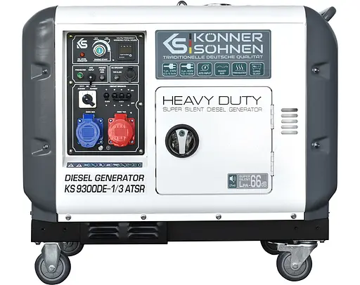 Генератор дизельний Konner&Sohnen 7/7.5 кВт KS 9300DE-1/3 ATSR - фото 1