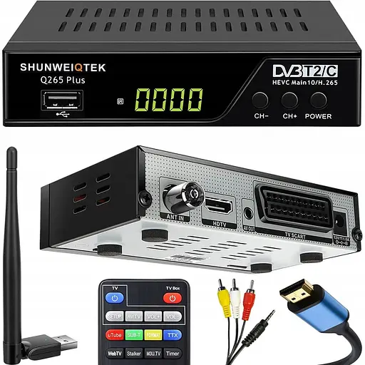 Цифровий декодер Shunweiqtek Q265 Plus тюнер DVB-T2