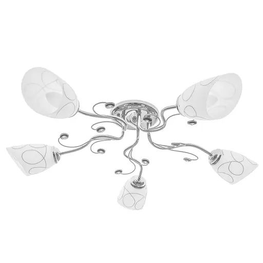 Люстра стельова Brille в спальню E27 60W CH (LK-580C/5)