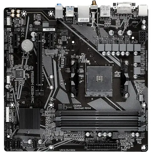 Материнська плата Gigabyte A520M DS3H AC Socket AM4