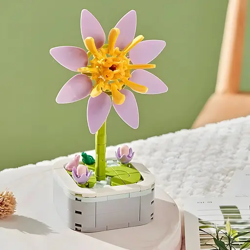 3D конструктор Flowers Нимфея на 128 деталей (25-112) - фото 4