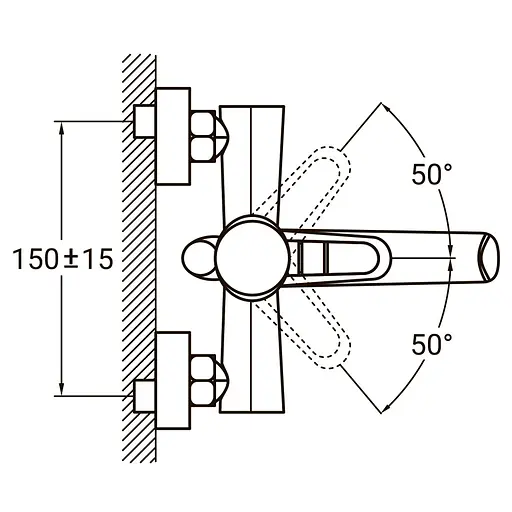 Смеситель для ванны AQUATICA HK-2C130C 9732210 - фото 3
