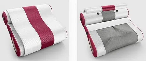 Роликовая массажная подушка Paradise G-23 (прогрев, ароматизация) Бело-красный - фото 5