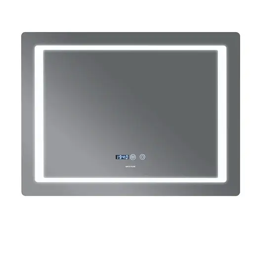 Дзеркало Mixxus Style MR03-80x60 (годинник, LED-підсвічування, антизапотівання) MI6005 - фото 2