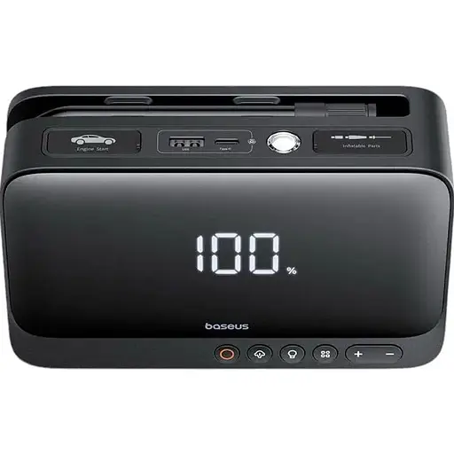 Пускозарядное устройство с компрессором Baseus Super Energy Series 4 в 1, 600A (C00245902111-00) - фото 4