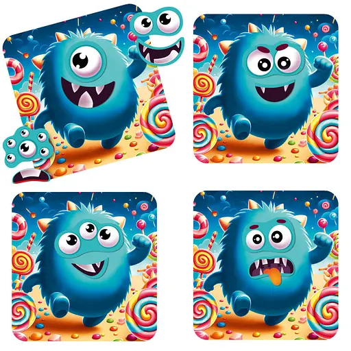 Игра развивающая "Эмоции Монстрика" VT3220-02, 12 магнитов - фото 3