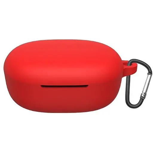 Чехол-накладка DK Silicone Candy Friendly с карабином для Xiaomi Redmi Buds 4 Lite (red)