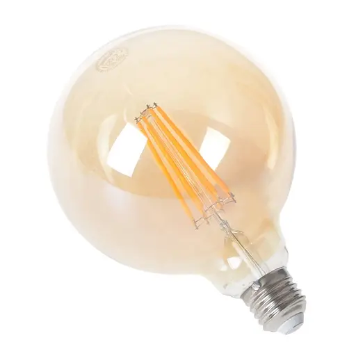 Лампа Brille світлодіодна LED 9W E27 COG WW G125 Amber 220 В - фото 2
