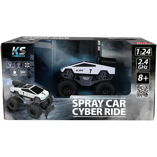 Автомобіль на радіокеруванні KS Drive Spray Car Cyber Ride білий (SL-6076RH) - фото 3