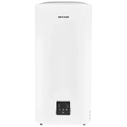 Водонагрівач Mixxus EWH-10100 FLAT DRY 100 л, 2 кВт, сухий ТЕН, вертикальний, прямокутний, білий (WH0599) - фото 1