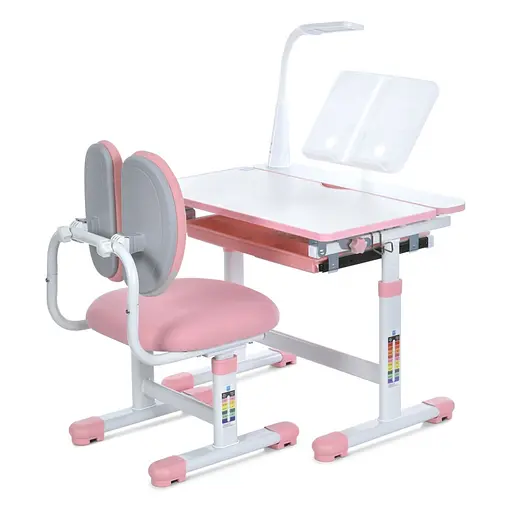 Парта ученическая M 6136-8 подставка для книги, лампа