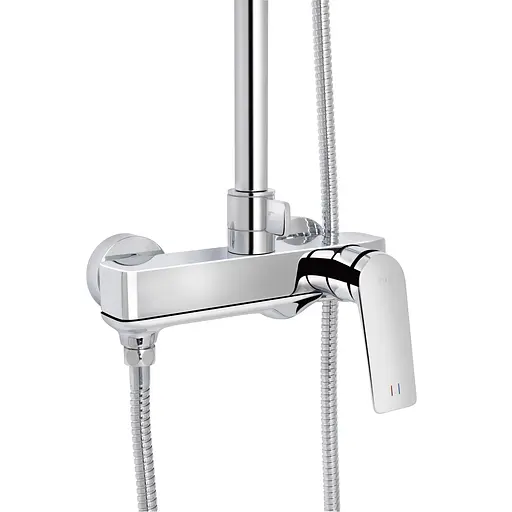 Душова система універсальна Qtap Vlasta New на три споживача (з виливом) QTVLA111CRM45650 Chrome, Хром - фото 4