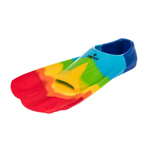 Короткі ласти для тренування в басейні Renvo Criz із закритою п'ятою різнокольоровий розмір 36-38 (SF120-45 36-38) - фото 3